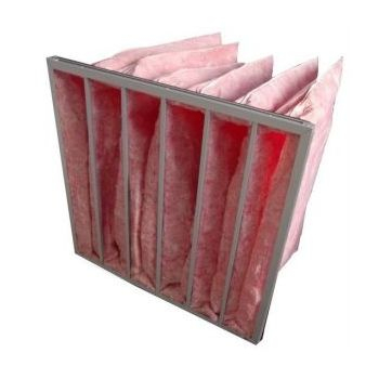 Filtro de bolso de fibra de vidro de eficiência média para sala limpa