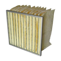 Filtro de bolso de fibra de vidro de eficiência média para sala limpa
