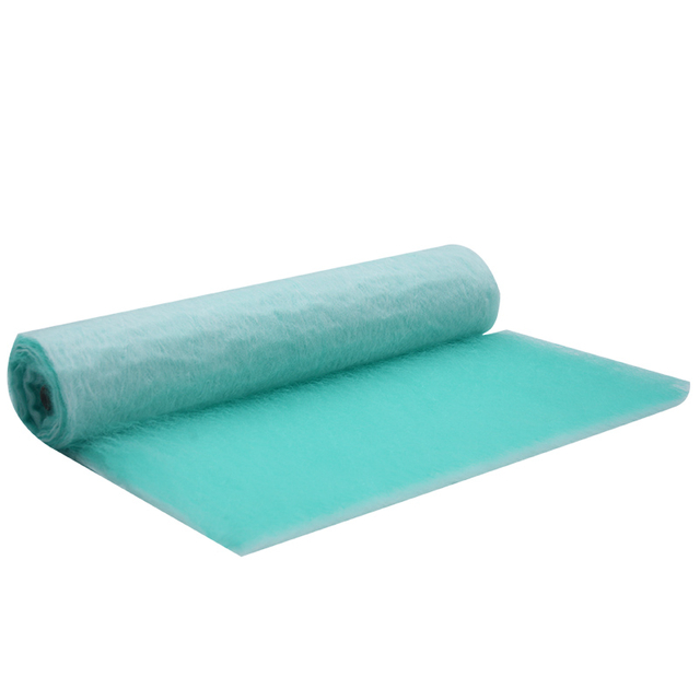 Filtro de parada de pintura para cabine de pulverização de revestimento em pó de fibra de vidro