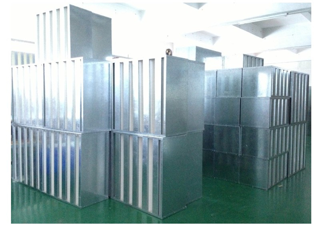 Filtro HEPA tipo V com estrutura galvanizada 