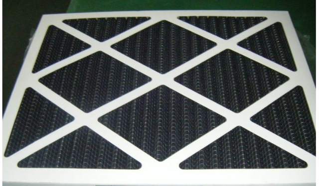 Filtro de carvão ativado plissado para filtro HVAC